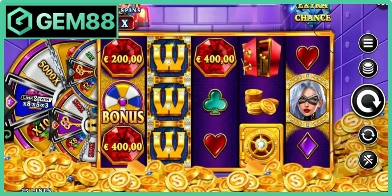 Điểm tạo nên sự kịch tính của game slot trực tuyến Gem88
