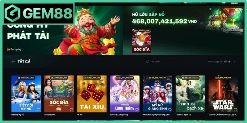 Khám phá sự hấp dẫn tại nổ hũ Gem88 
