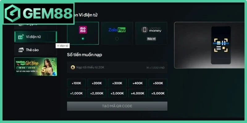 Nạp Tiền Gem88 - Hướng Dẫn Chi Tiết Thao Tác Chuẩn 3 Lưu ý giúp hội viên xử lý lỗi hay gặp