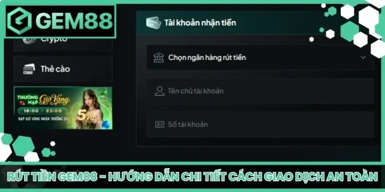 rút tiền Gem88