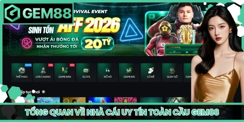 Tổng quan về nhà cái uy tín toàn cầu Gem88