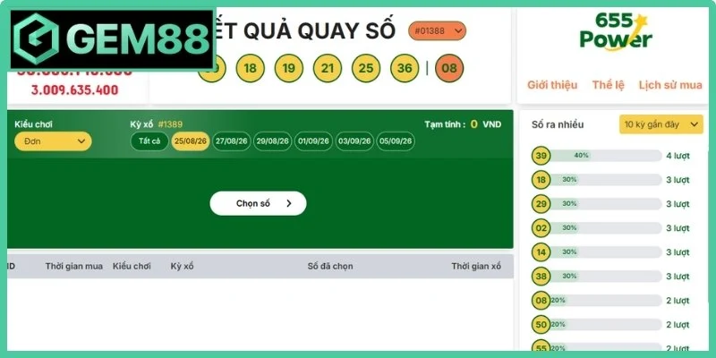 Xổ Số 6/55 Gem88 - Cẩm Nang Dự Đoán Và Săn Jackpot 1 Xổ số 6/55 Gem88 và các quy định dự thưởng cơ bản